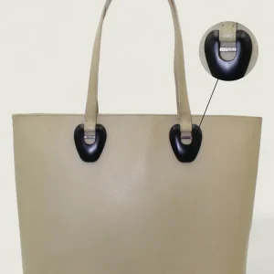 Preloved | Gucci Monogram Totebag i Lys Læder